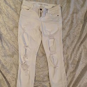 Old Navy white ripped jeans (size 2)